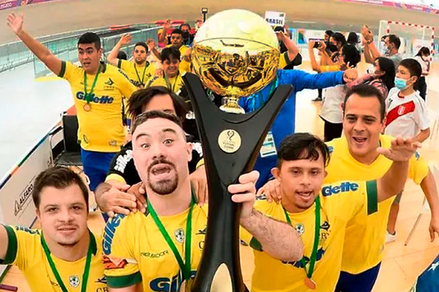 Lançamento de Futsal Down terá presença da Seleção Brasileira bicampeã mundial